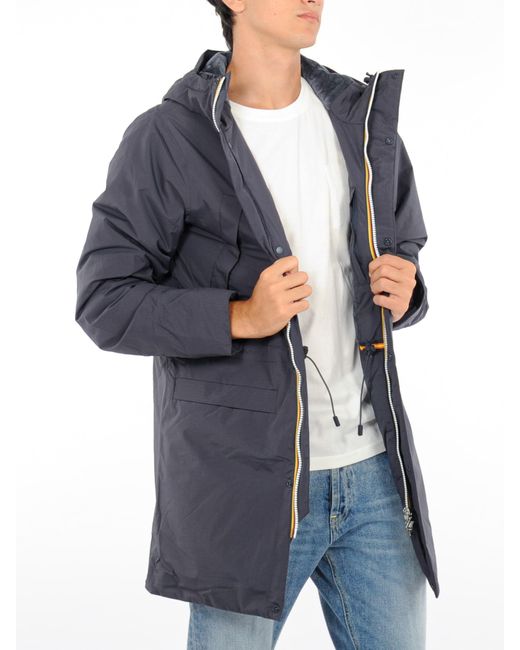 K-Way Remi Ripstop Marmotta Jacket in Blue for Men | Lyst