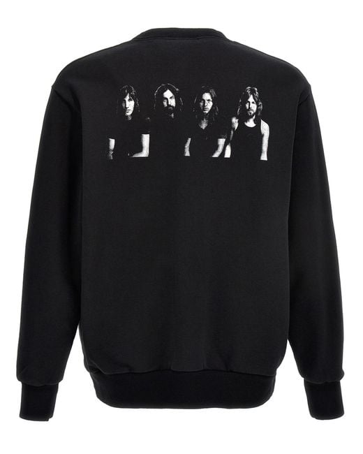 Undercover Black Cotton Sweatshirt With Iconic Band Prints for men