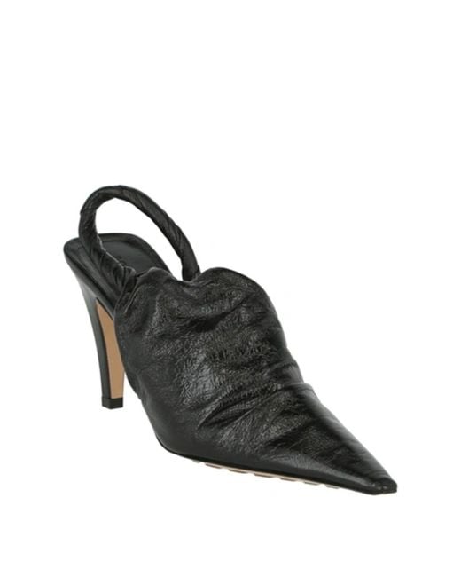 Bottega Veneta Black Bv Point Leather Pumps