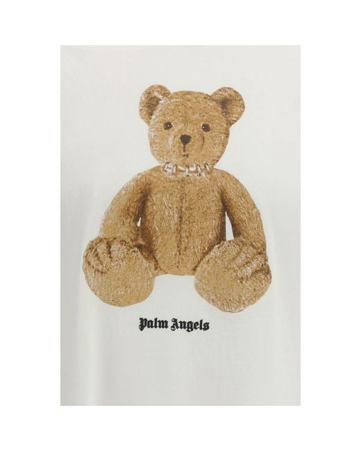 Palm Angels White Cotton T for men