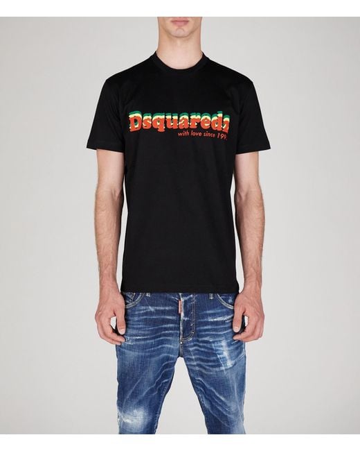 DSquared² Black T-shirts for men