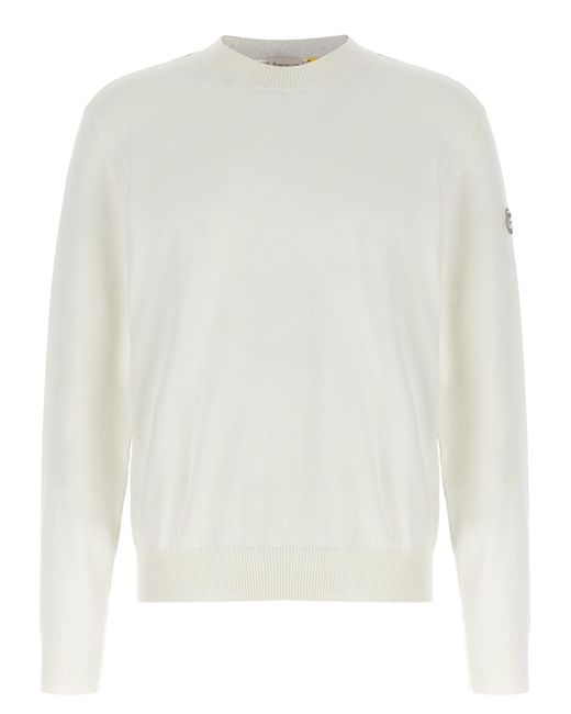 Moncler Genius White Cotton Cardigan for men