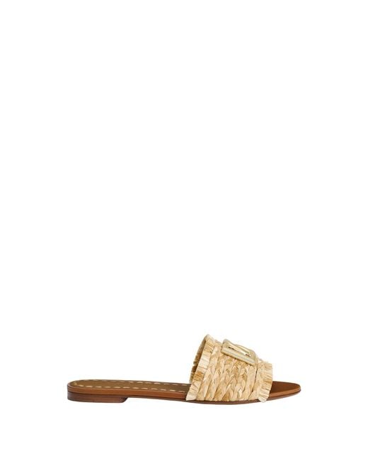 Dolce & Gabbana Metallic Sandals Leather