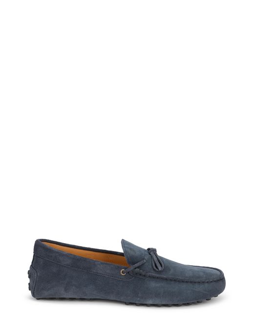 Tod's Blue Suede Loafers Leather for men