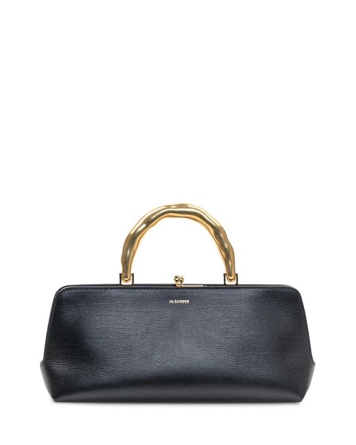 Jil Sander Blue Small Goji Organic Bag