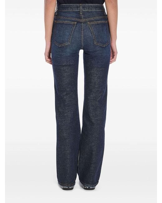Khaite Blue Danielle Straight-Leg Jeans
