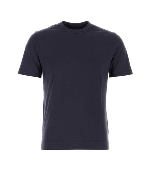 Fedeli Blue Midnight Cotton Extreme T-Shirt for men