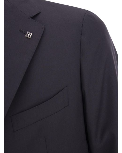 Tagliatore Blue Wool Suit for men