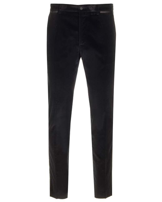 Dolce & Gabbana Blue Classic Tuxedo Trousers for men