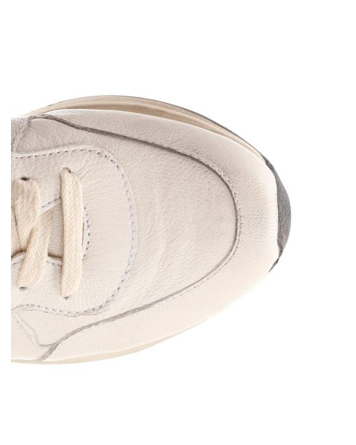 Golden Goose Deluxe Brand White Ivory Running Sole Sneakers