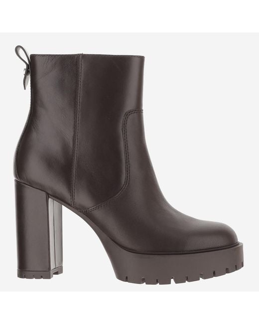 Pinko Brown Ankle Boots Clara 01 Leather Upper: Cow