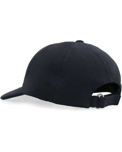 Moncler Black Baseball Cap for men