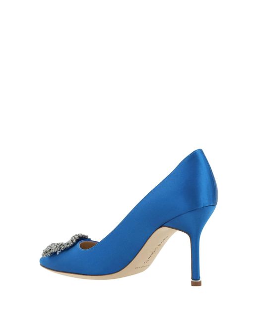 Manolo Blahnik Blue Hangisi Pumps