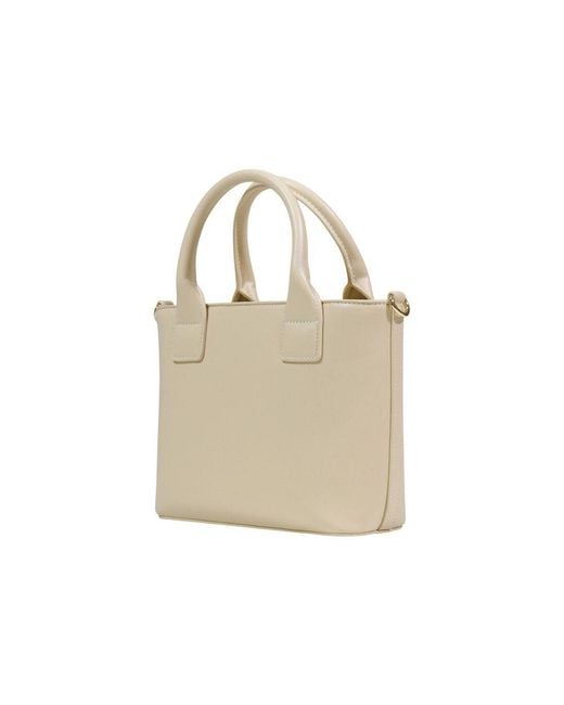 Love Moschino Natural Cream Polyethylene Handbag