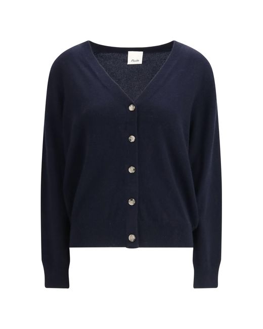 Allude Blue Cashmere Cardigan Kashmir/Capra Hircus
