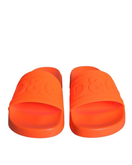Dolce & Gabbana Orange Sliders
