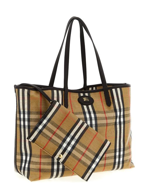 Burberry Natural Medium 'Highlands' Shopping Bag