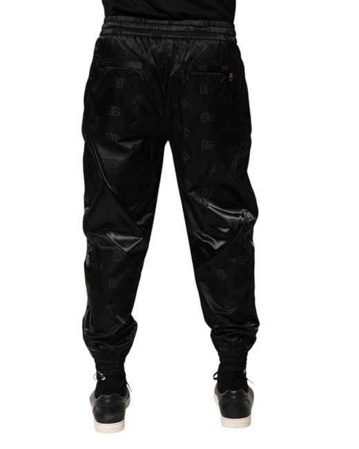Dolce & Gabbana Black Monogram Jogger for men