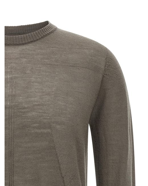 Rick Owens Gray 'Biker Level' Sweater for men