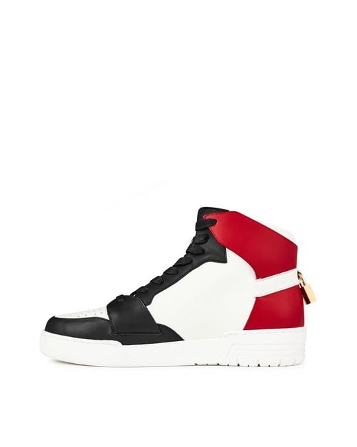 Buscemi White Air Jon High Padlock Sneakers Shoes for men