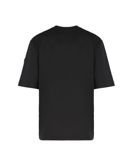 Moncler Black Cotton T-Shirt T-Shirts & Jerseys