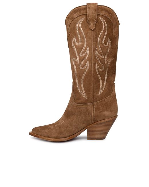 Sonora Boots Brown Santa Fe Suede Boots