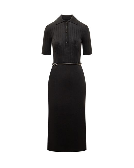 Givenchy Black Voyou Polo Style Dress