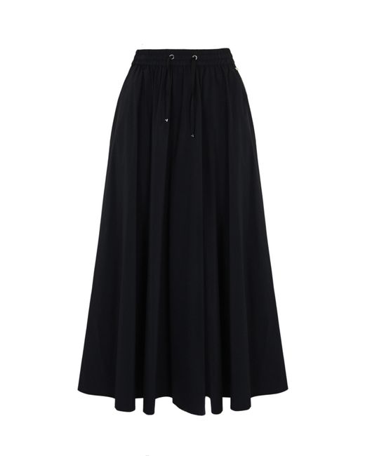 Herno Black Stretch Nylon Skirt