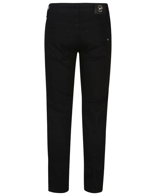 Versace Black Narrow Dundee 5 Pockets Jeans for men
