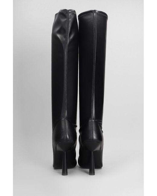 Gia Borghini Black Edith High Heels Boots