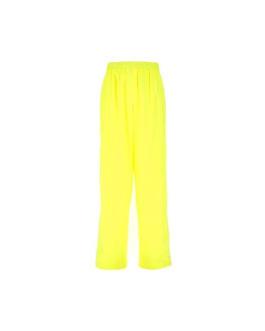 Balenciaga Yellow Neon Track Pants for men