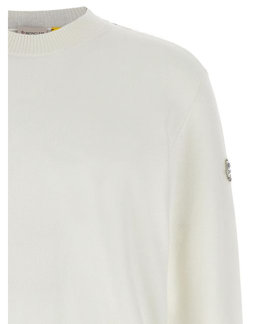 Moncler Genius White Cotton Cardigan for men