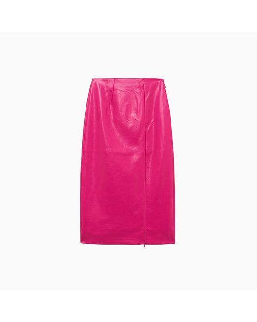 ROTATE BIRGER CHRISTENSEN Pink Rotate Leeds Pencil Skirt