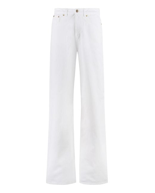 Golden Goose Deluxe Brand White Geri Wide-leg Jeans