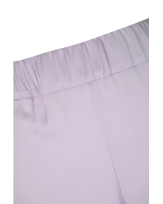 D.exterior Purple Satin Trousers