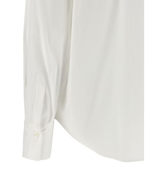 Brunello Cucinelli White Cotton Blouse