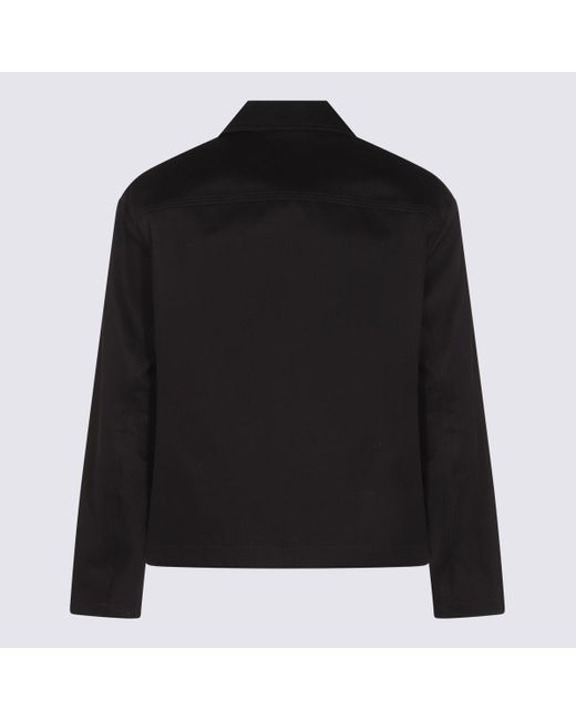 Gucci Black Dark Cotton Casual Jacket for men