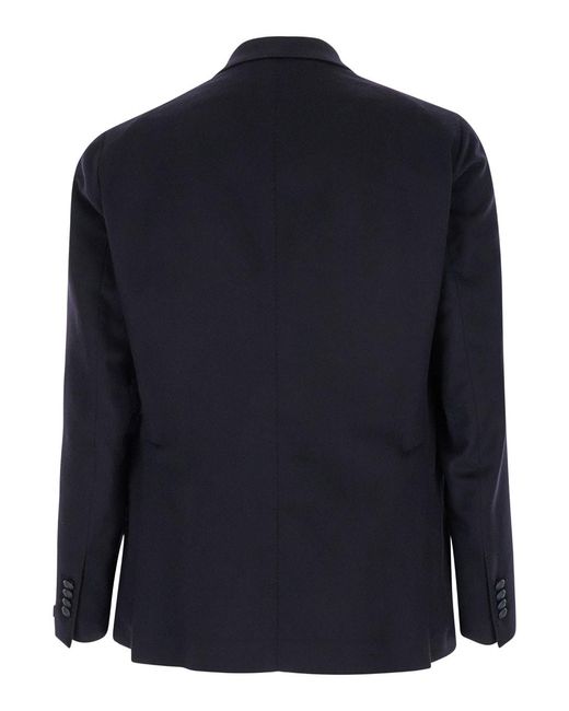 Tagliatore Blue Montecarlo' Double-Breasted Jacket With Logo Pin for men