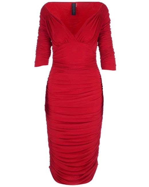 Norma Kamali Red Tara Dress