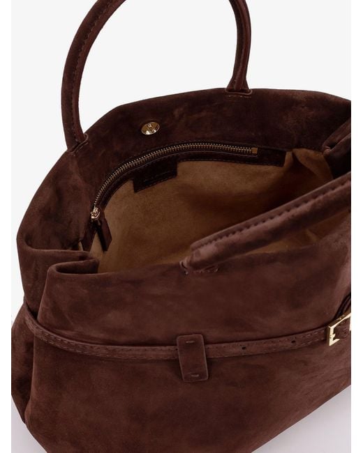 MANU Atelier Brown Handbag Le Cambon 35 Suede Handbags