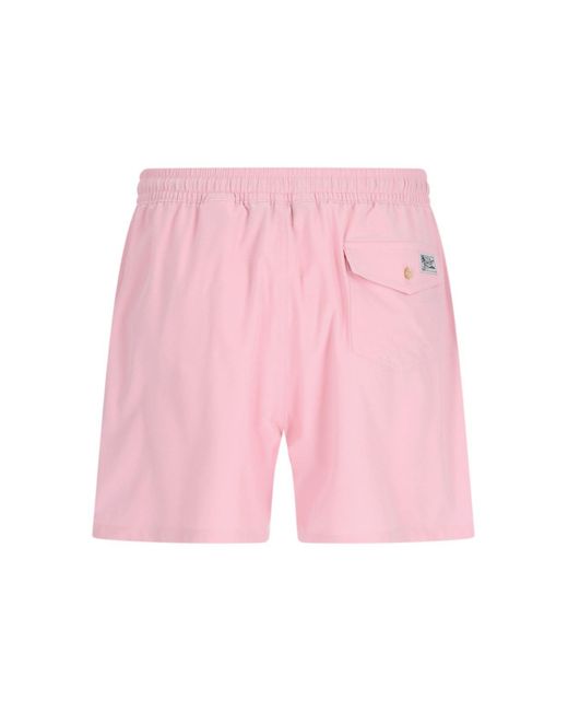 Polo Ralph Lauren Pink Traveler Swim Shorts for men