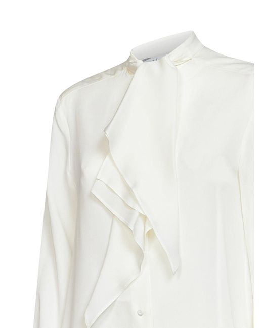 Max Mara White Mxmleccio Ruffled Shirt
