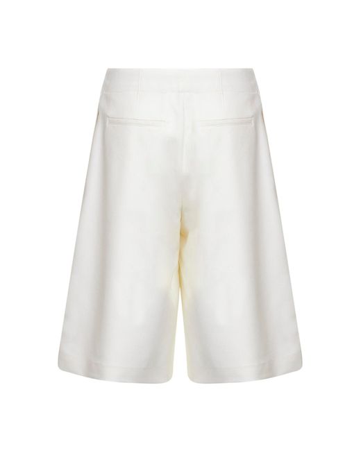 Jacquemus White The Moisson Tailored Bermuda Shorts for men