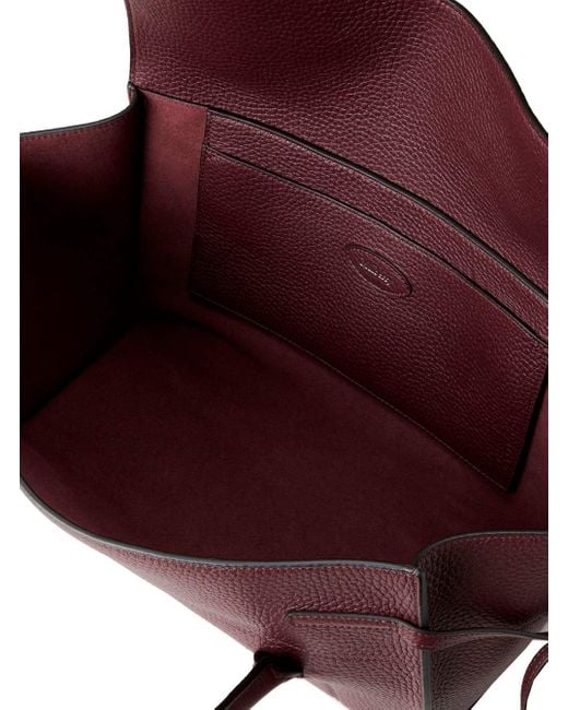 Mulberry Purple 'Small Bayswater' Bordeaux Shoulder Bag With Laminated Logo