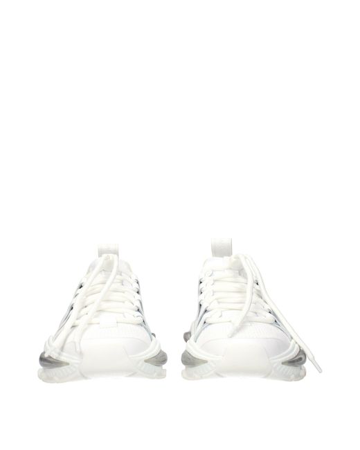 Dolce & Gabbana White Dolce&Gabbana Fabric Sneakers for men