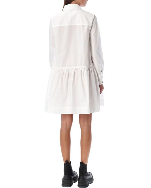 Ganni White Shirt Dress