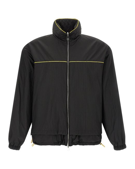 Fendi Black Reversible Windbreaker for men