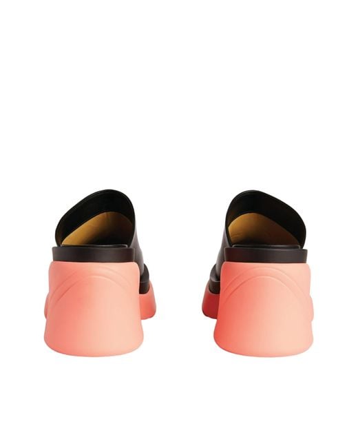 Bottega Veneta Black Flash Platform Mules