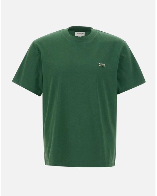 Lacoste Green Cotton T-Shirt for men