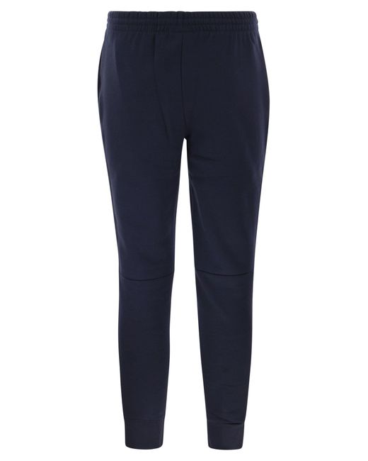 Lacoste Blue Sports Pants In Organic Cotton Sweatshirt for men